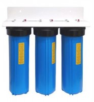 Triple Whole House System Big Blue No Cartridges 20" x 4.5"