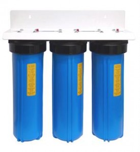 Triple Whole House System Big Blue No Cartridges 20" x 4.5"