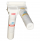 D25 White Mains Connected Drain Free Water Cooler Hot/Cold With Triple Filter 