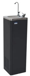 M Series 26L/h filtered chilled drinking fountain with glass filler and drinking bubbler