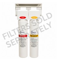 PNP HB2 twin filter head and bracket for water filtration systems