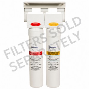 PNP HB2 twin filter head and bracket for water filtration systems