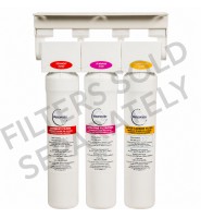PNP HB3 triple filter head and bracket for water filtration systems